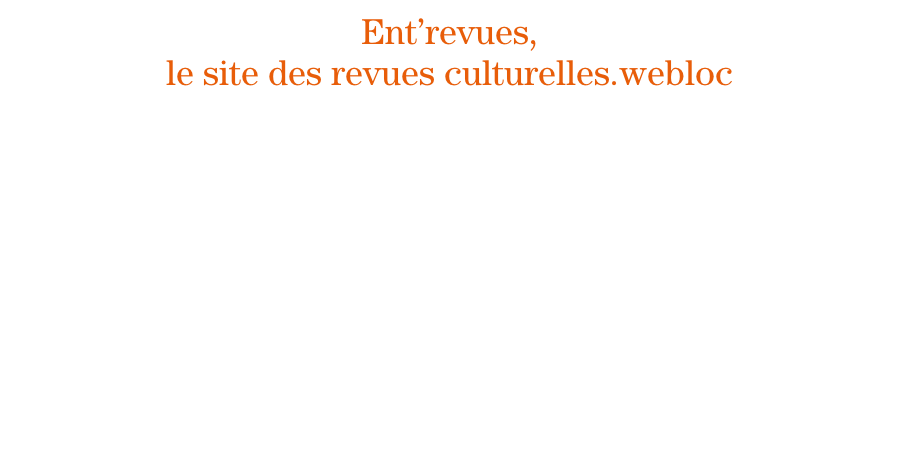 Ent’revues, 
le site des revues culturelles.webloc
Le Japon des Chroniques du ça et là

Chroniques du ça et là, pour son 6e numéro, s’invite au Japon. Riche mosaïque de propositions qui font miroiter de multiples facettes de la culture japonaise d’aujourd’hui. Poèmes, photographies (au rythme de nombreux portfolios), peintures, essais, entretiens, notes de voyages se pressent dans un sommaire aussi dense que varié. Du cinéma au théâtre (buto, kabuki, noh), de la littérature (Murakami, Mishima, la littérature criminelle) au manga en passant par la calligraphie, la revue met en lumière la richesse, empreinte de longue mémoire, de la création japonaise contemporaine. Parcours savant parfois,  sensible toujours et cet arrêt au seuil : «  Des enfants s’amusent dans un parc. Des adultes partent au travail. Les cerisiers sont en fleur. Des hirondelles arrivent puis repartent. La neige tombe. Tout semble en ordre. Rien n’indique un changement significatif entre avant et après le désastre. » Ainsi commence La lettre de Chiba, 250 km de Fukushima de Kimiko Rayment qui ouvre le numéro. Cerisiers en fleurs et tsunami : ne pouvoir se déprendre ni de la splendeur des uns, ni de l’effroi de l’autre.
Vincent Dunois